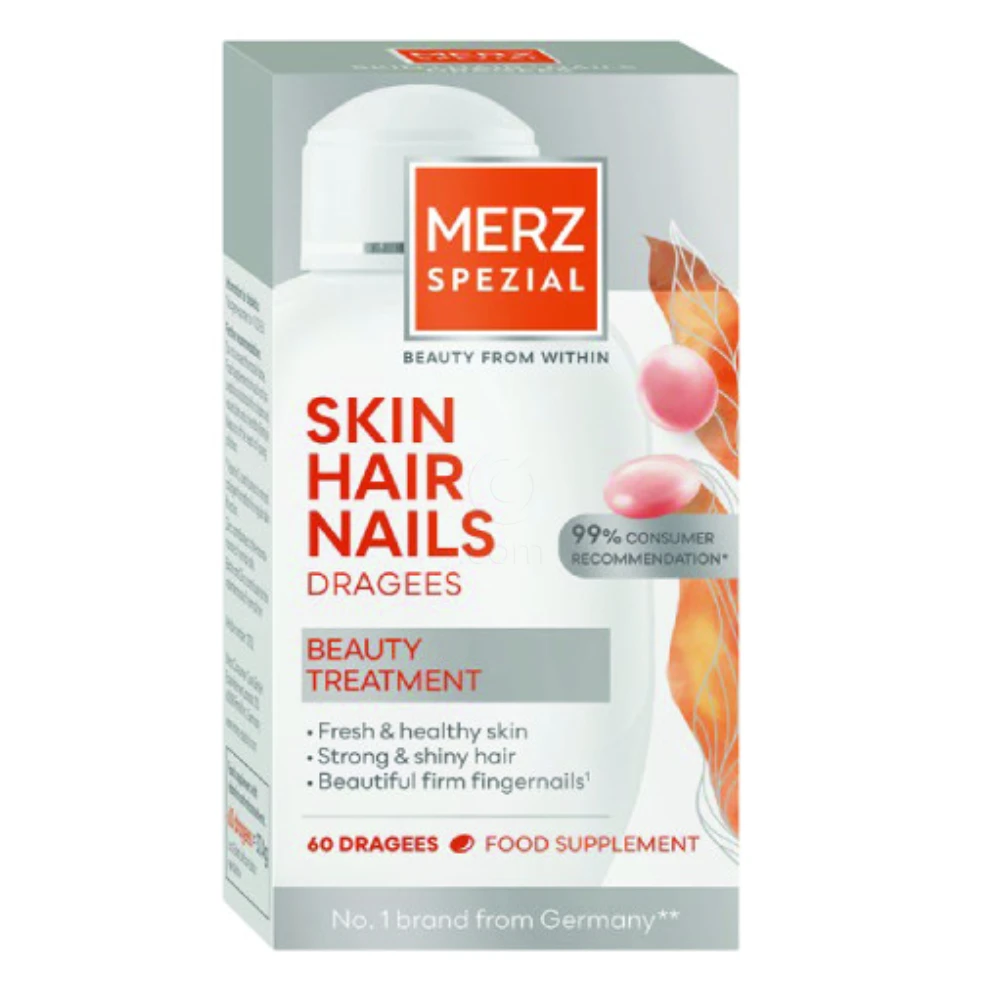 Merz Spezial Skin Hair Nails, dražeji (60 dražejev)